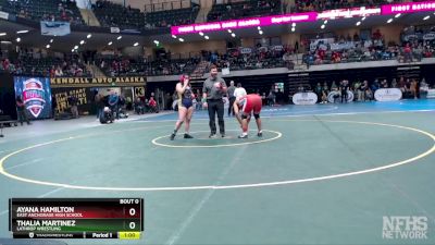 185G 3rd Place Match - Thalia Martinez, Lathrop Wrestling vs Ayana Hamilton, East Anchorage High School