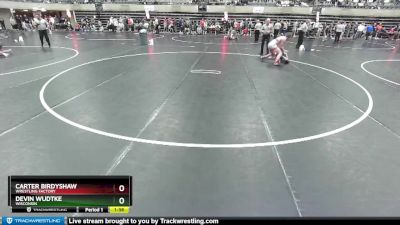 152 lbs Cons. Round 2 - Devin Wudtke, Wisconsin vs Carter Birdyshaw, Wrestling Factory