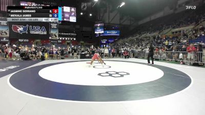 125 lbs Champ. Rd Of 16 - Jasmine Serrano, FL vs Me'kala James, CA