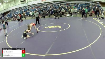 14U Boys - 88 lbs Champ. Round 2 - Landon Burkett, Contenders Wrestling Academy vs Kolten Mueller, Team Nazar Training Center