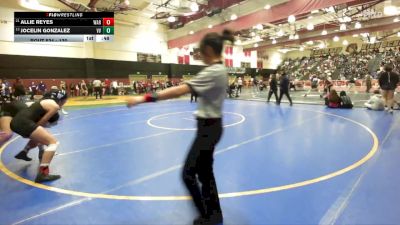 130 lbs Cons. Round 3 - Jocelin Gonzalez, Victor Valley vs Allie Reyes, Warren