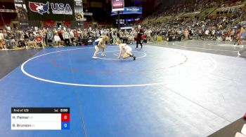 132 lbs Rnd Of 128 - Hudson Palmer, Utah vs Bowen Brunson, Idaho