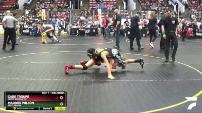 95 lbs Cons. Round 4 - Cade Troupe, Cedar Springs WC vs Maddox Wilson, Freeland WC