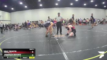 145 lbs Round 1 (4 Team) - Bray Trivette, Tar River vs Anderson Brayboy, NC Pride Wrestling Black