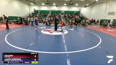 150 lbs Quarterfinal - Joe Duke, Wyoming vs Caiden Sorenson, Greybull Basin Athletic Club