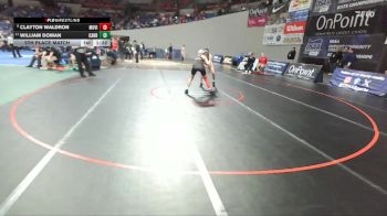 5A Boys 150 lbs 5th Place Match - William Doman, Canby Boys vs Clayton Waldron, Mountain View Boys