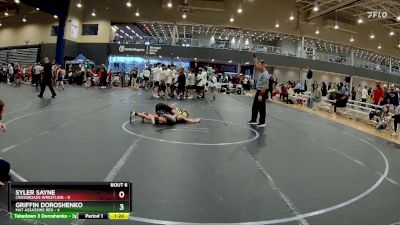 76 lbs Round 3 (4 Team) - Syler Sayne, Crossroads Wrestling vs Griffin Doroshenko, Mat Assassins Red