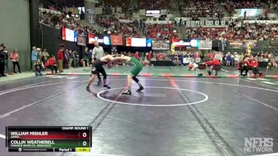 Champ. Round 1 - William Mishler, Simms vs Collin Weatherell, Powder River Co. (Broadus)