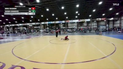82 lbs 5th Place Match - Quinn Cisneros, Gladiator Wrestling Academy vs Mira Wagner, Sioux Valley Wrestling