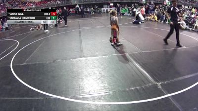 60-64 lbs Quarterfinal - Anna Gill, Beatrice Wrestling Club - Girls vs Octavia Hampson, Lincoln Girls Wrestling