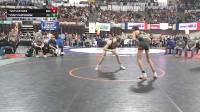 A - 144 lbs Champ. Round 1 - Skylar Sias, Ronan vs Colt Patterson, Fergus (Lewistown)