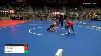 95 lbs Quarterfinal - Noah Nininger, Staunton River vs Christian Castillo, Thorobred WC