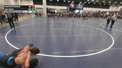 140 lbs Cons. Rd Of 16 - Grayson Bowman, Immortal Athletics WC vs Ivel Smith, Askren Wrestling Academy
