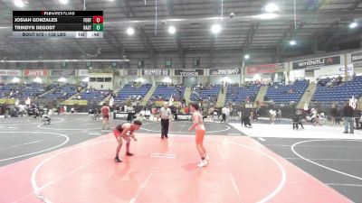 138 lbs Consolation - Josiah Gonzales, Fort Lupton Bluedevils vs Trindyn Degodt, Hastings Wrestling Club