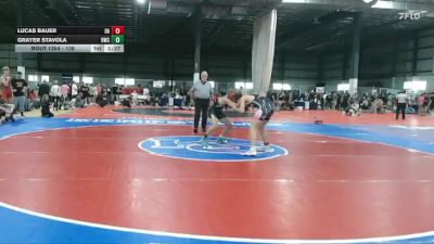 138 lbs Cons. Round 3 - Lucas Bauer, 84 Athletes vs Grayer Stavola, Hickory Wrestling Club