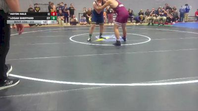 215 lbs Cons. Round 2 - Haydn Hale, East Central High School vs Logan Sheppard, St. Patrick`s High School