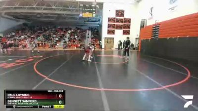 120-126 lbs Round 3 - Paul Loyning, Powell Wrestling Club vs Bennett Sanford, Greybull Basin Athletic Club