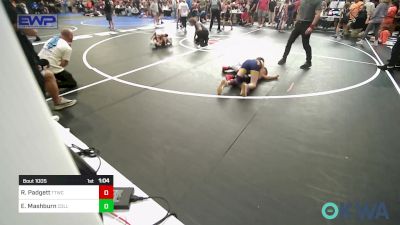 85 lbs Quarterfinal - Ryder Padgett, Team Tulsa Wrestling Club vs Ezekiel Mashburn, Collinsville Cardinal Youth Wrestling