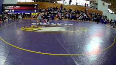 110 lbs Semifinal - Lauren Nguyen, Sacred Heart vs Abby Duke, Elmira College