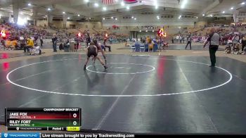 160 lbs Semis & 1st Wb (8 Team) - Riley Fort, Wilson Central vs Jake Fox, Bradley Central