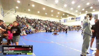 49 lbs Semifinal - Emma Hauser, NexGen RTC vs Lilah Miller, Rancho Bernardo Wrestling Club