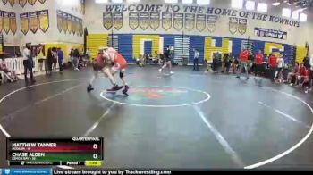 170 lbs Quarterfinals (8 Team) - Matthew Tanner, Hudson vs Chase Alden, Lemon Bay