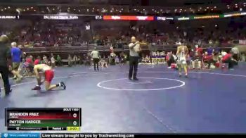 1 lbs Quarterfinal - Payton Harger, Earlham vs Brandon Paez, Lisbon