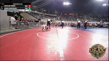 83 lbs Quarterfinal - Waylon Perez, Marlow Outlaws vs Rene RODRIGUEZ, Panhandle RTC