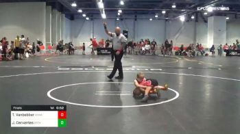 46 lbs Final - Teagan Vanbebber, Poway Elite vs Joseph Cervantes, Dethrone