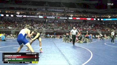 3A-215 lbs Champ. Round 1 - Andrew Hockett, Bondurant-Farrar vs Kieran Van Voorst, Pella