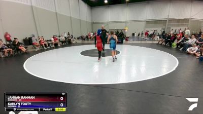 119 lbs Round 6 (10 Team) - Jannah Rahman, Ohio Red vs Kahlyn Fouty, Indiana