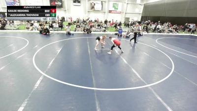 16U Girls - 120 lbs Champ. Round 1 - Alexandra Thovson, Kingdom Wrestling vs Sailee Redding, Montana