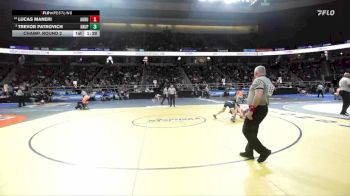 I-101 lbs Champ. Round 2 - Lucas Maneri, Auburn vs Trevor Patrovich, Hauppauge