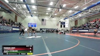 105 lbs Semifinal - Phoenix Criss, Springfield [Coop] vs Shayla Schielein, Canton