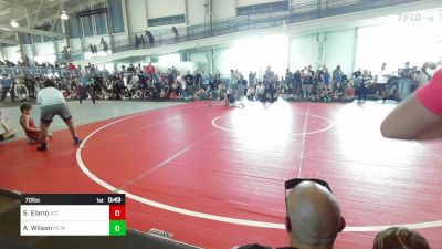 70 lbs Quarterfinal - Samson Elario, Atc vs Austin Wilson, Petaluma WC