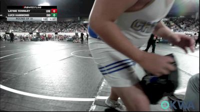 115 lbs Round Of 32 - Laynie Townley, Lone Grove Takedown Club vs Lucii Hammond, Enid Junior High