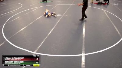 71 lbs Quarterfinal - Bennett Sorensen, MN Elite Wrestling Club vs Logan Kleinknight, Waconia Wrestling Club