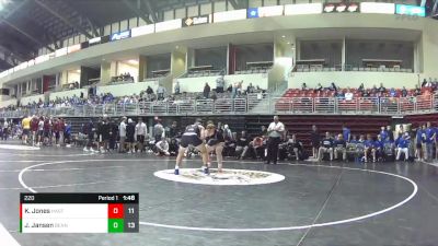 220 lbs Round 7 (8 Team) - Jack Jansen, Bennington vs Kelyn Jones, Hastings