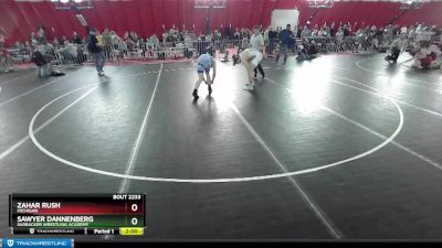 157 lbs Quarterfinal - Zahar Rush, Michigan vs Sawyer Dannenberg, Sarbacker Wrestling Academy