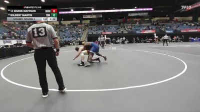 285 lbs Champ. Round 1 - Wilbert Martin, Texas Wesleyan vs 14 Shane Mattson, Montana State - Northern