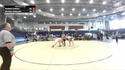 285 lbs Semifinals (4 Team) - Michael Suwalski, Farmingdale Sr High vs Seamus Carroll, Horseheads Sr HS