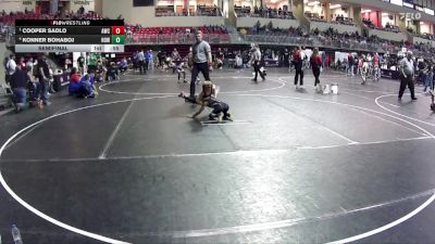 62 lbs Semifinal - Cooper Sadlo, Amherst Wrestling Club vs Konner Bohaboj, Howells-Dodge
