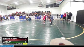 285 lbs Champ. Round 2 - Nathaniel Villegas, Kerman vs Joshua Lee, Matilda Torres