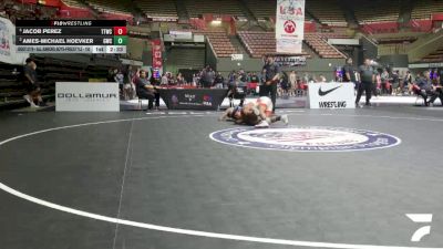 Cons. Semis - Jacob Perez, Tulare Titans Wrestling Club vs Ames-Michael Hoevker, Granite Wrestling Club