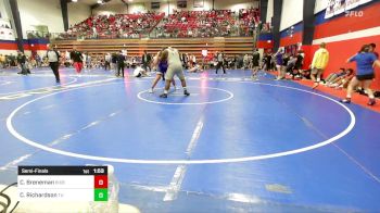 285 lbs Semifinal - Cole Breneman, Bixby HS Boys vs Contrell Richardson, Tulsa Union