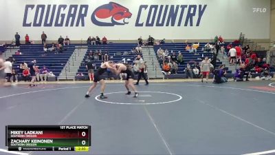 133 lbs 1st Place Match - Mikey Ladkani, Southern Oregon vs Zachary Keinonen, Southern Oregon