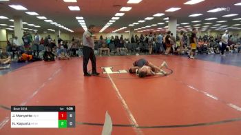 106 lbs Rr Rnd 3 - Jordan Manyette, Team Round Up HS vs Nico Kapusta, Mat Factory HS