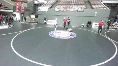 132 lbs Champ. Rd Of 16 - Noah Flores, Selma High School Wrestling vs Tyler Vanbebber, Temecula Valley High School Wrestling