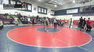 122 lbs 5th Place Match - Jairo Fernandez, El Dorado High School vs Ethan Burbano, Pounders WC