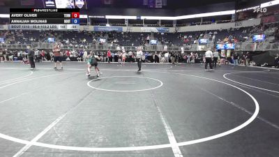 95.4-103.2 lbs 5th Place - Avery Oliver, Terminator Wrestling Academy vs Annaliah Molinas, North DeSoto Wrestling Academy